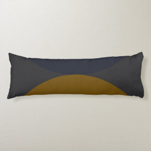 Mid-Century Modern Bronze Mustard Thunder Body Pillow