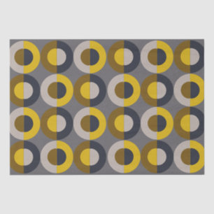 Mid-Century Modern Bronze Mustard Thunder       Tissue Paper