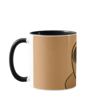 Mid Century Modern Brown Cozy Coffee Cup