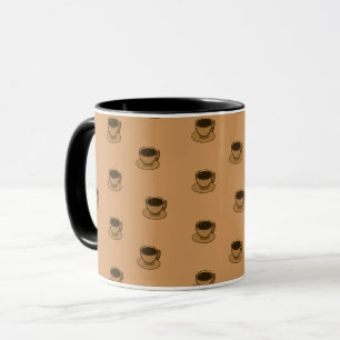 Mid Century Modern Brown Cozy Coffee Cup