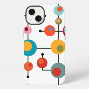 Mid-Century Modern Bubbles iPhone 13 Case