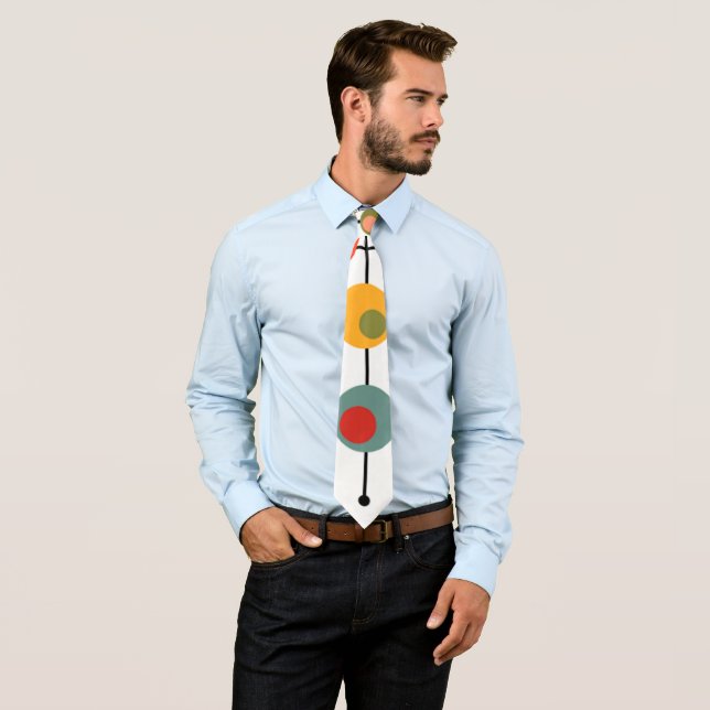 Mid-Century Modern Bubbles Tie (In Situ)