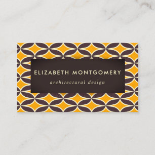 Mid Century Modern Business Card