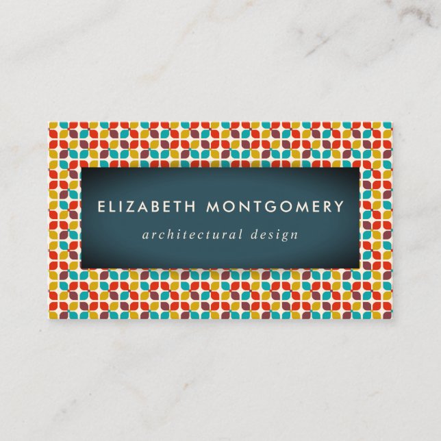 Mid Century Modern Business Card (Front)