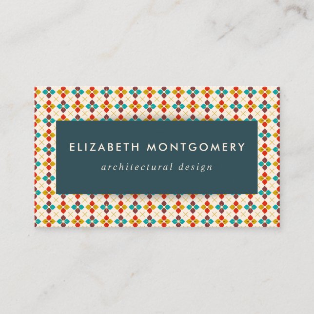 Mid Century Modern Business Card (Front)