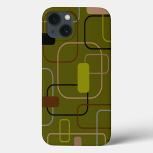 Mid-Century Modern Camouflage iPhone 13 Case