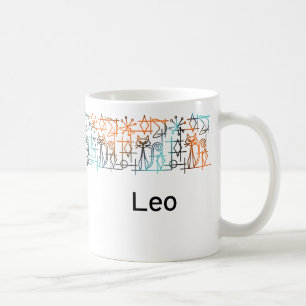 Mid-Century Modern Cats Personalized Mug