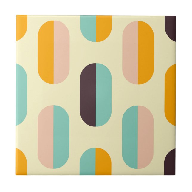 Mid Century Modern Ceramic Tile (Front)
