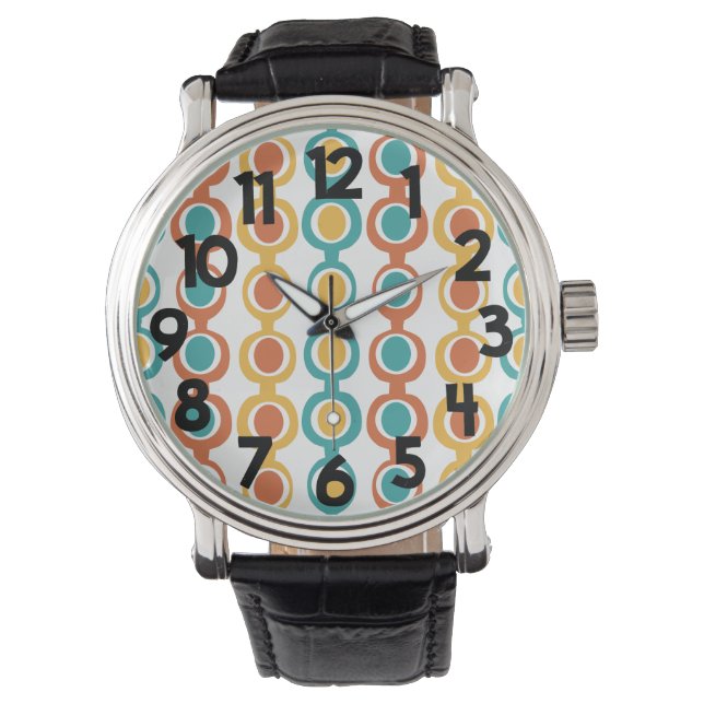 Mid-Century Modern Chain  Watch (Front)