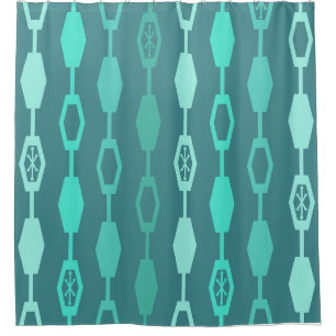 Mid Century Modern Chains Teal