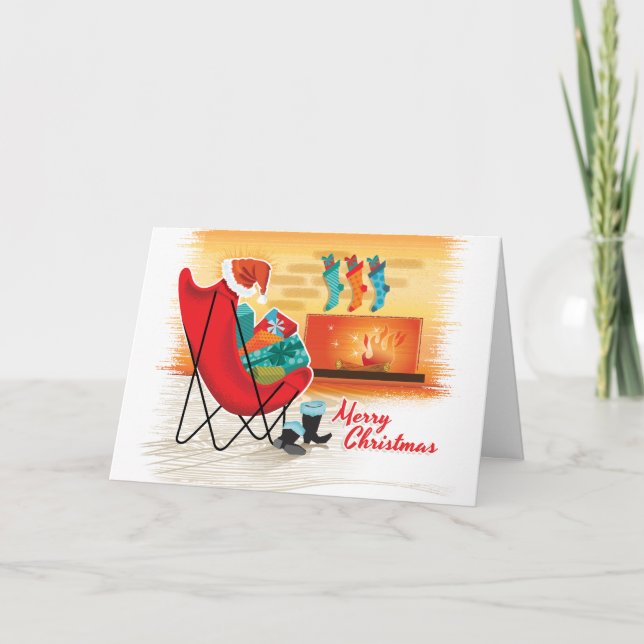 Mid Century Modern Chair Christmas Cards (Front)