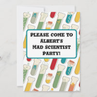 Mid Century Modern Chemistry Test Tube Stripe