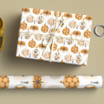 Mid-Century Modern Christmas Pattern Wrapping Paper Sheet<br><div class="desc">This mid-century modern pattern is inspired by the curves and clean lines of vintage decor. This design is perfect for adding warmth,  personality and charm to your home during the holidays!</div>