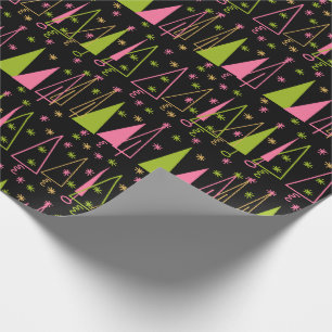 Mid-Century Modern Christmas Tree Wrapping Paper