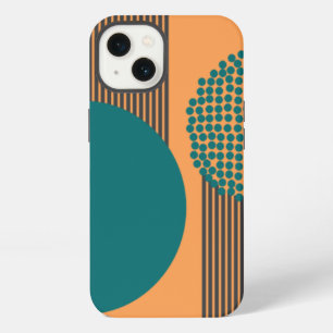 Mid-Century Modern Circle and Lines  iPhone 13 Case