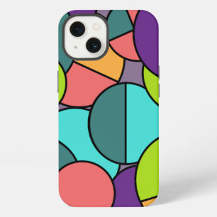 Mid-Century Modern Circle Collage iPhone 13 Case