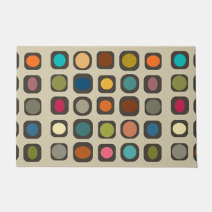 Mid Century Modern Colourful Buttons Doormat