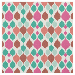 Mid Century Modern Colourful Geometric Fabric