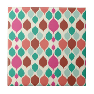 Mid Century Modern Colourful Geometric Tile