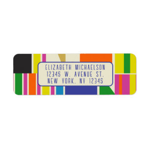 Mid Century Modern Colourful Retro Geometric