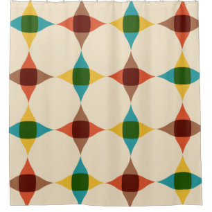 Mid Century Modern Colourful Star Pattern