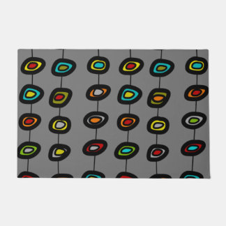 Mid-Century Modern Colourful Strands Doormat
