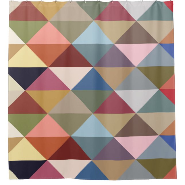 Mid Century Modern Colourful Triangles (Front)