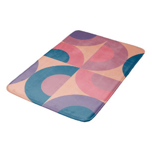 Mid-Century Modern Coral Sea  Bath Mat