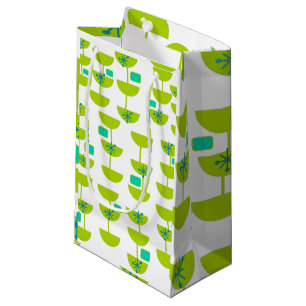 Mid-Century Modern Cups  Small Gift Bag