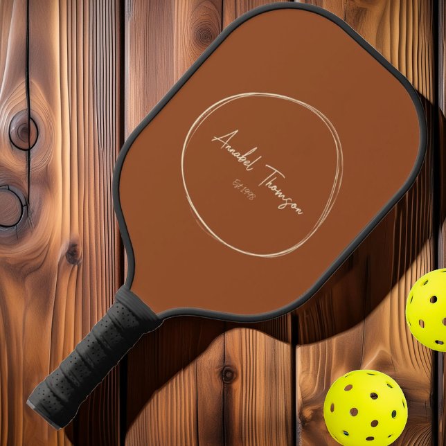 Mid-Century Modern Desert Sun | Script Name Pickleball Paddle (Creator Uploaded)