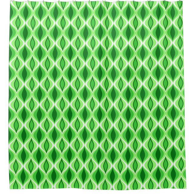 Mid-Century Modern Diamonds, Emerald & Lime Green (Front)