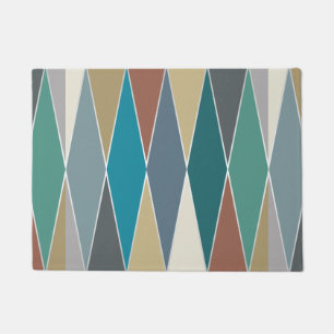 Mid Century Modern Diamonds (Large) Doormat
