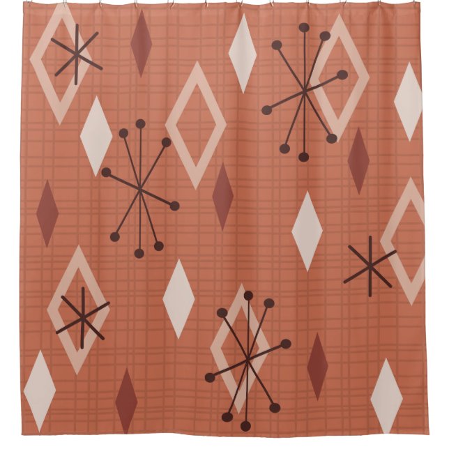 Mid Century Modern Diamonds Orange (Front)