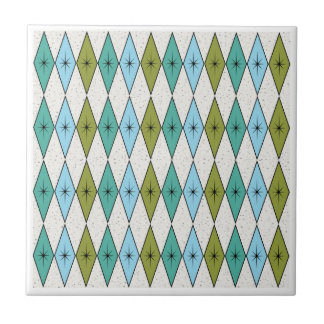 Mid Century Modern Diamonds Tile