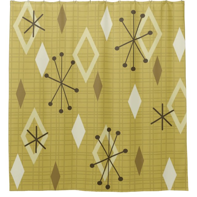 Mid Century Modern Diamonds Yellow (Front)