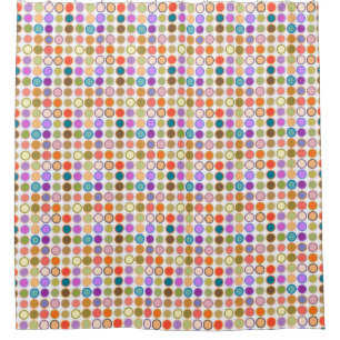 Mid-Century Modern Dots - white with multi