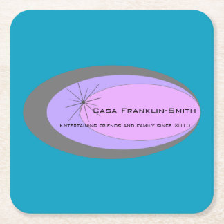 Mid-century modern drink coaster