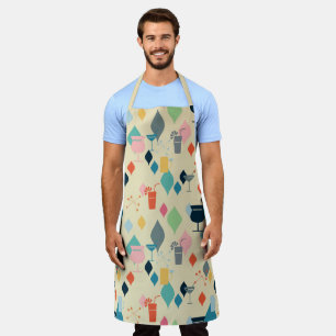Mid Century Modern Drinks Apron