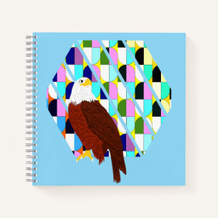 Mid Century Modern Eagle Notebook