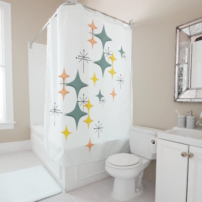 Mid Century Modern Eames Atomic Starbursts Diamond (In Situ)