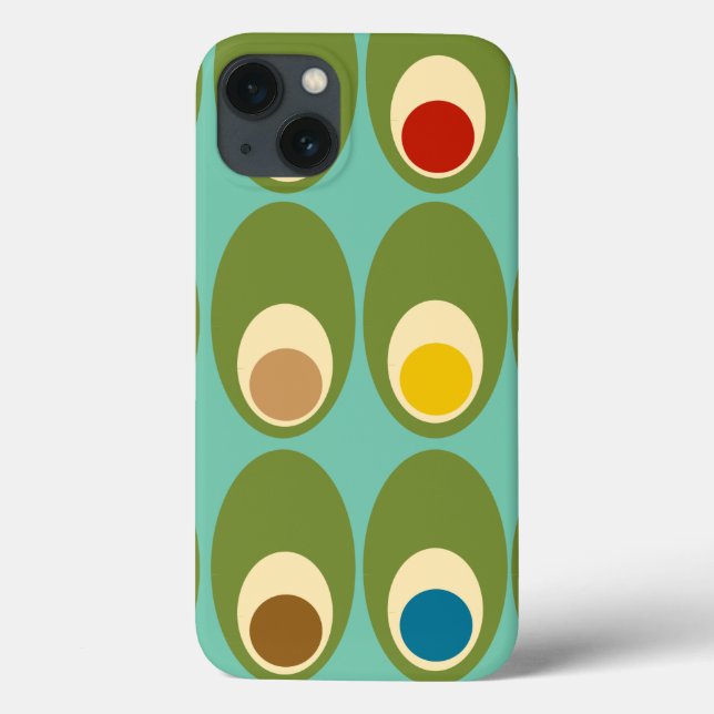 Mid-Century Modern Eggs  Case-Mate iPhone Case (Back)