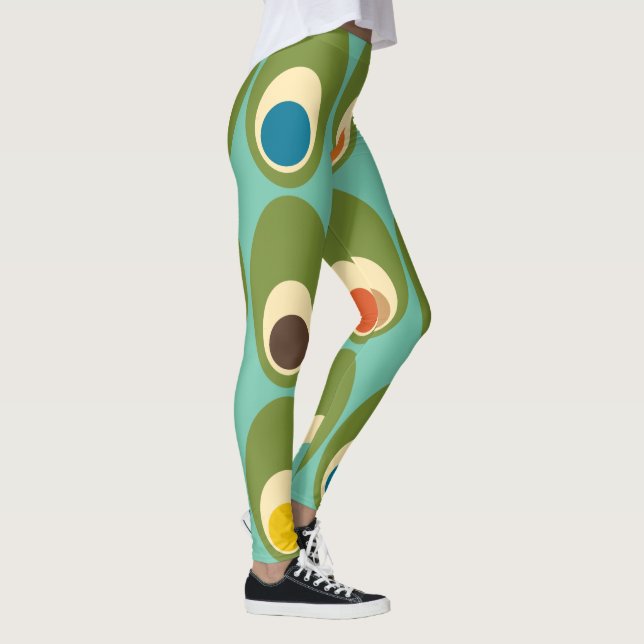 Mid-Century Modern Eggs  Leggings (Right)