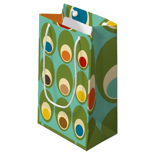 Mid-Century Modern Eggs  Small Gift Bag (Front Angled)