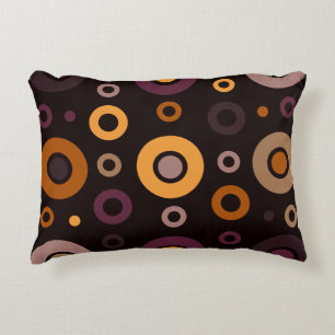 Mid-Century Modern Fall Geometric Accent Pillow