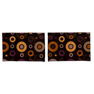 Mid-Century Modern Fall Geometric Pillowcase