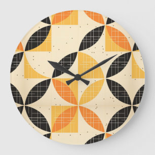 Mid Century Modern Fall Large Clock