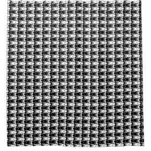 Mid-Century Modern fish, black and white