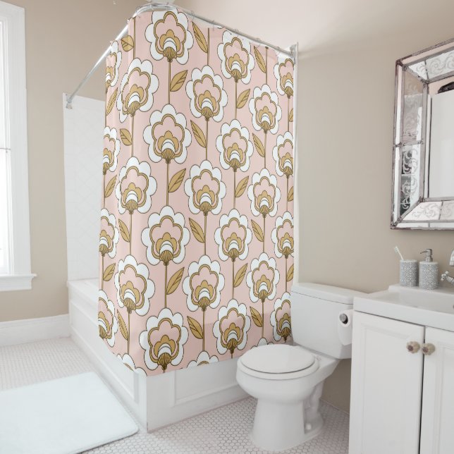 Mid-Century Modern Floral Pattern (In Situ)