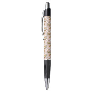 Mid-Century Modern Floral Pattern Pen