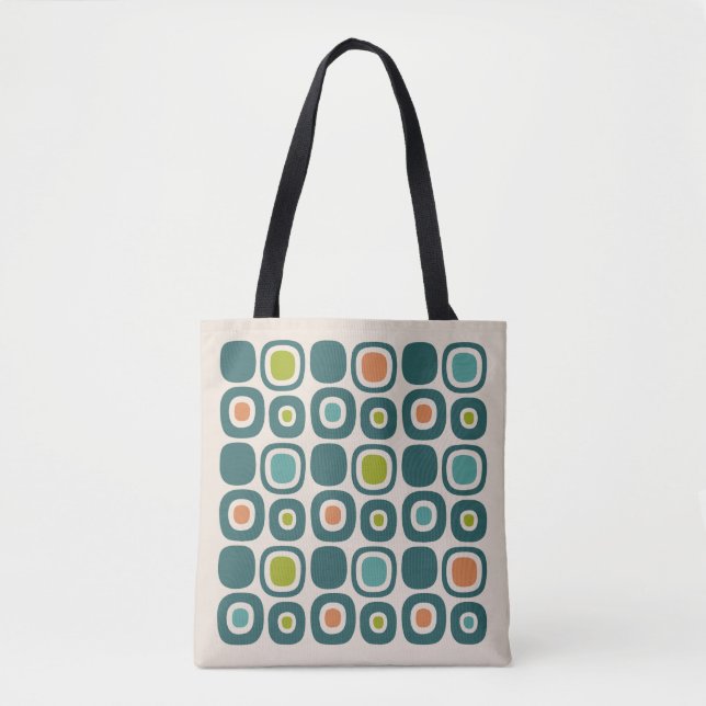 Mid Century Modern Garden Path Pattern Tote Bag (Front)